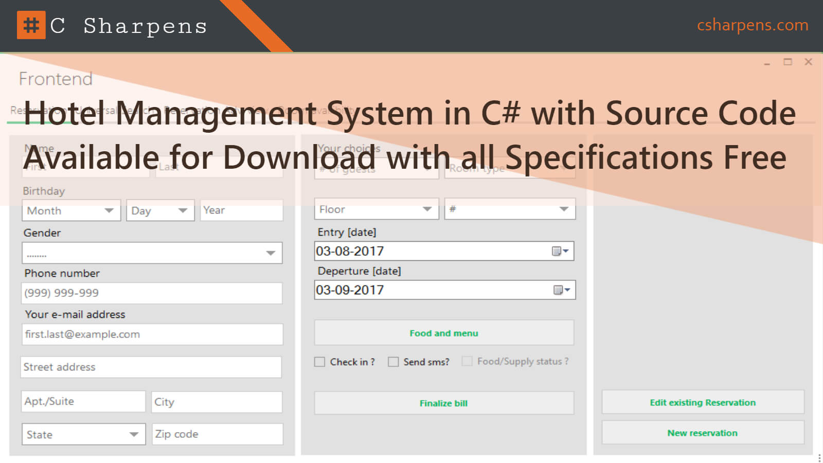 Hotel management system project in vb 6.0 free download with source code